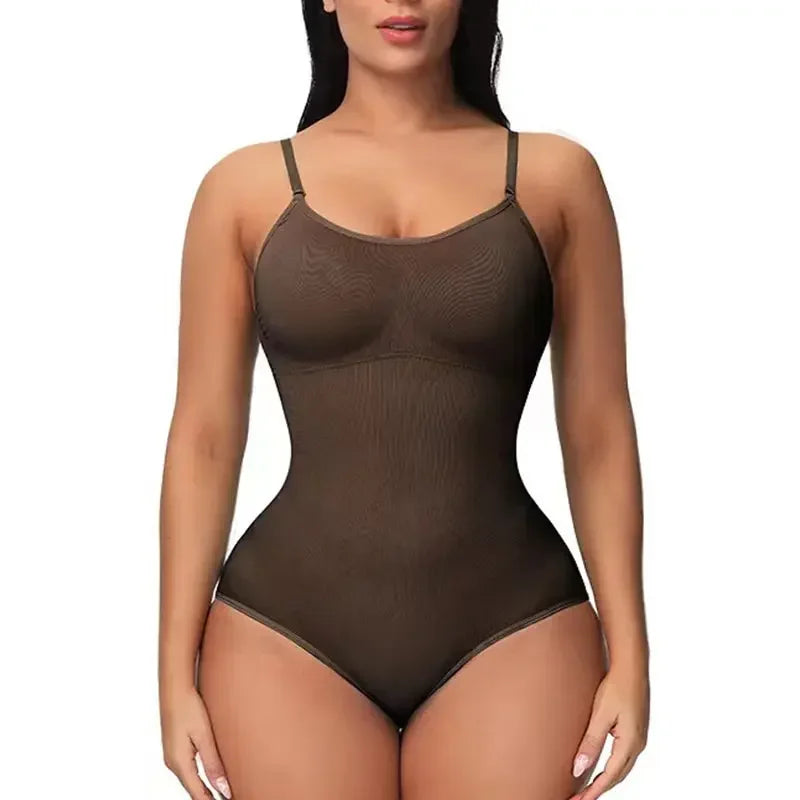 Women’s Seamless Shapewear Bodysuit – Scoop Neck, Stretch Fit