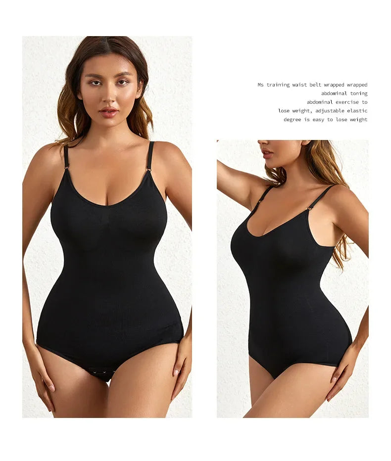 Women’s Seamless Shapewear Bodysuit – Scoop Neck, Stretch Fit