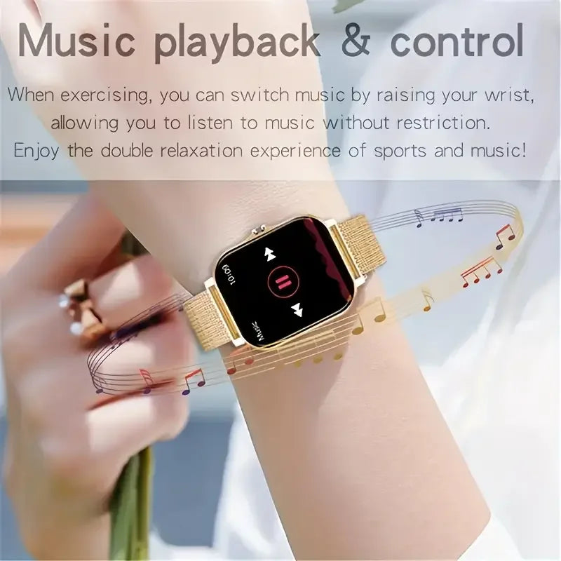 KESHUYOU New 1.83-inch Smartwatch Call Notifications Sleep Monitoring Activity Tracking Compatible with Android and iOS