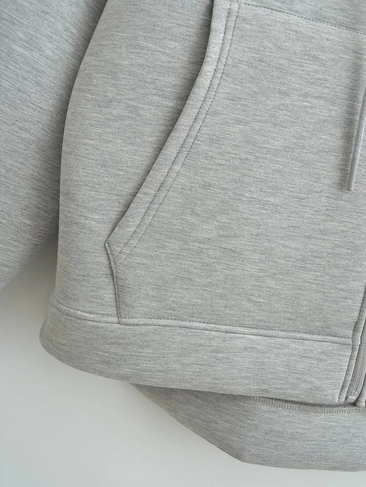HH Autumn Women Casual Hooded Jacket Loose Oversize Zipper Hoodie Sweatshirts Solid Coat Office Lady Chic Outwear Tops