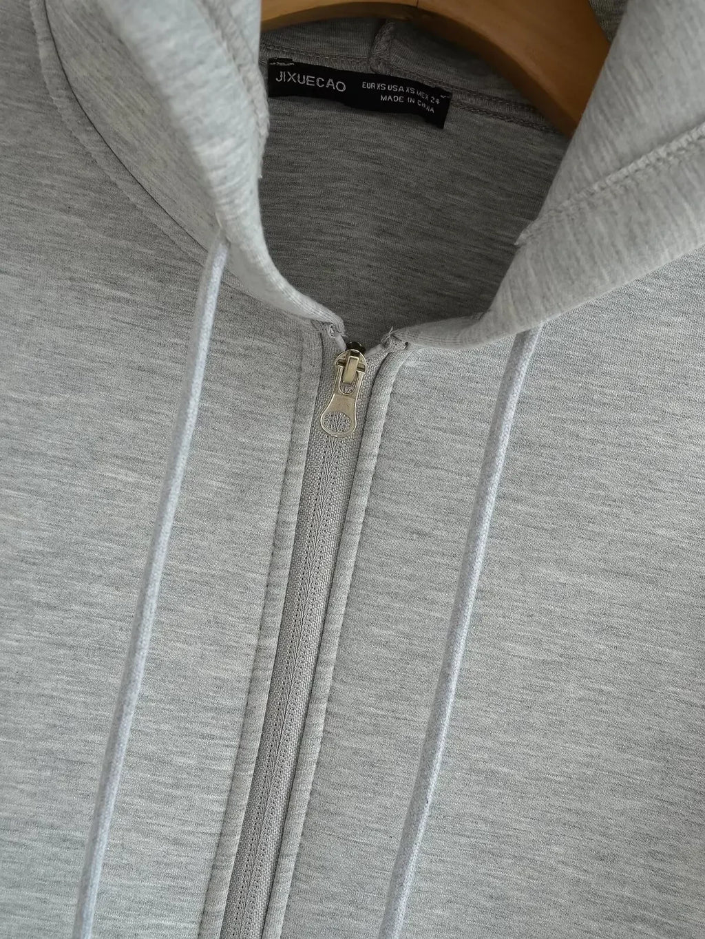 HH Autumn Women Casual Hooded Jacket Loose Oversize Zipper Hoodie Sweatshirts Solid Coat Office Lady Chic Outwear Tops