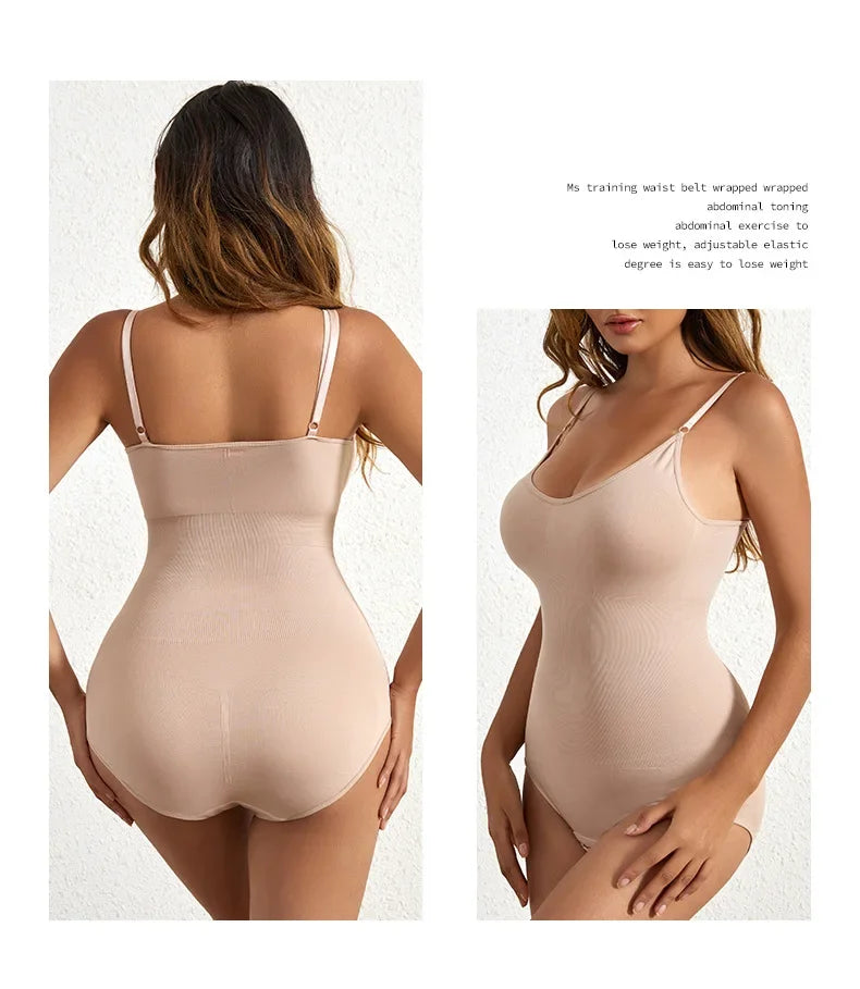 Women’s Seamless Shapewear Bodysuit – Scoop Neck, Stretch Fit