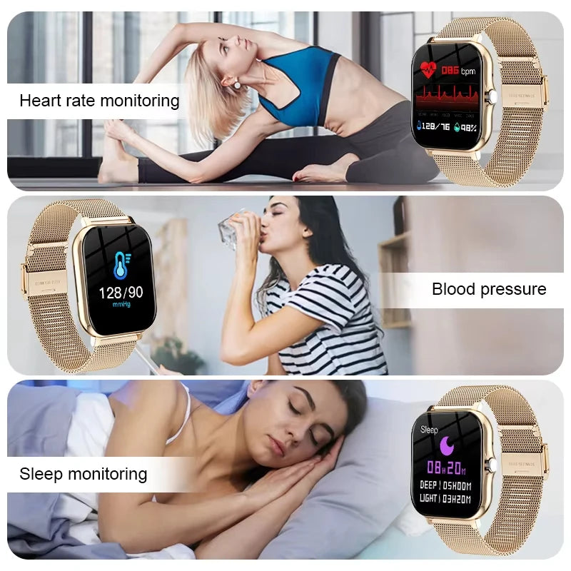 KESHUYOU New 1.83-inch Smartwatch Call Notifications Sleep Monitoring Activity Tracking Compatible with Android and iOS
