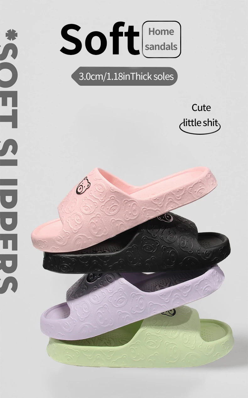 Non-slip Slippers Female Outer Wear 2026 New Bathroom Bathroom Indoor Home Sandals Female Summer Eva