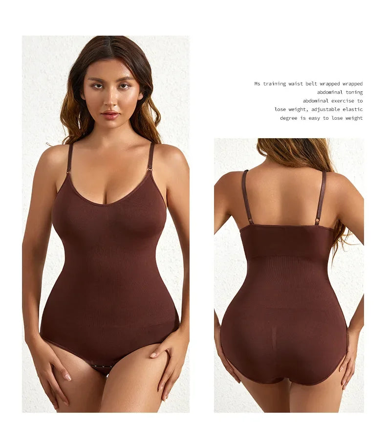 Women’s Seamless Shapewear Bodysuit – Scoop Neck, Stretch Fit